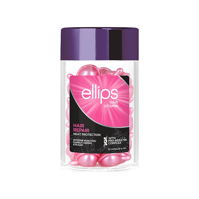Витамины для волос «Восстановление волос» с про-кератиновым комплексом Ellips Hair Vitamin Hair Repair With Pro-Keratin Complex