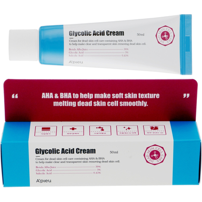 Восстанавливающий крем-пилинг для лица с AHA и BHA кислотами A'pieu Glycolic Acid Cream