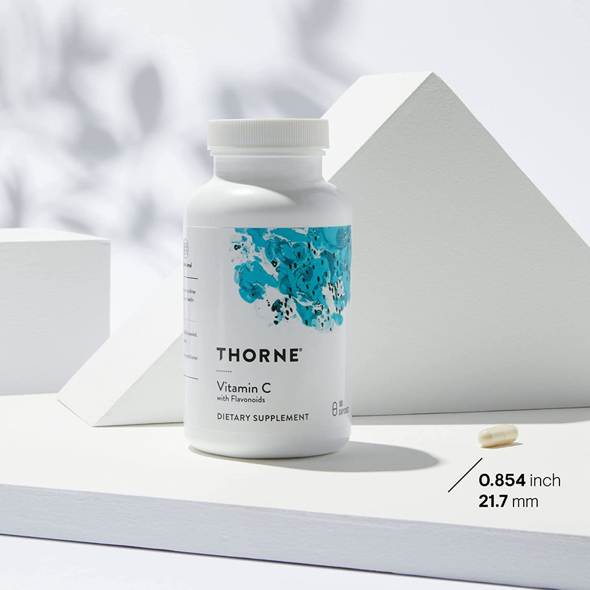 Витамин С с флавоноидами / Vitamin C with Flavonoids, Thorne Research, 500 мг, 180 капсул
