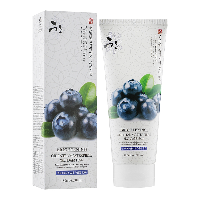 Пилинг-гель для лица с черникой 3W Clinic Seo Dam Han Blue Berry Peeling Gel