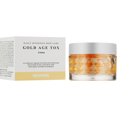 Антивозрастной капсульный крем с экстрактом золотого шелкопряда Medi-Peel Gold Age Tox Cream