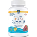 Витамин D3 + K2 со вкусом граната / Vitamin D3 + K2 Gummies, Nordic Naturals, 60 жевательных конфет