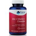 Цинк + вітамін С зі смаком малини / Zinc + Vitamin C, Trace Minerals Research, 40 мг + 250 мг, 60 жувальних таблеток