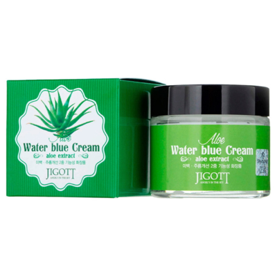 Успокаивающий крем с экстрактом алоэ Jigott Aloe Water Blue Cream