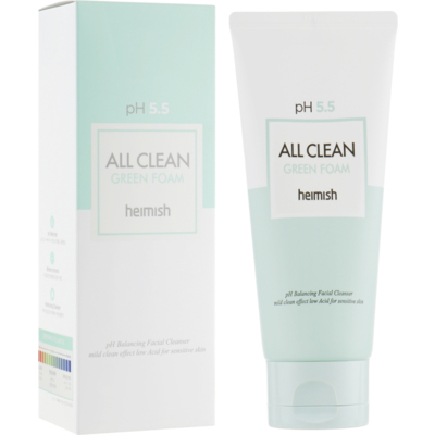 Очищающая пенка для лица Heimish All Clean Green Foam pH 5.5