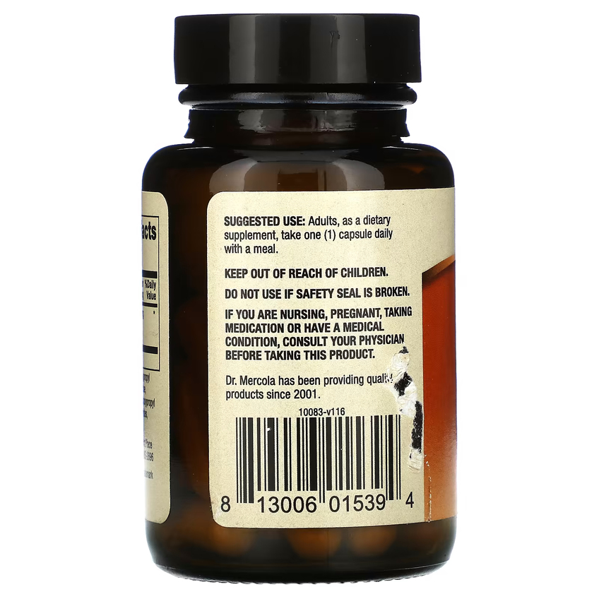 Куркумин с улучшенной рецептурой / Curcumin Advanced, Dr. Mercola, 500 мг, 30 капсул