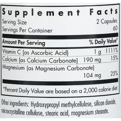 Буферизированный витамин С с кальцием и магнием / Buffered Vitamin C, Allergy Research Group, 500 мг, 120 капсул
