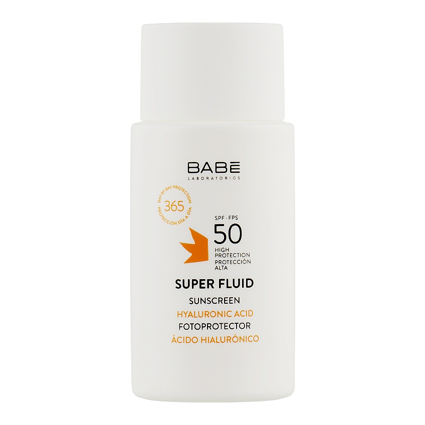 Cонцезахисний супер флюїд SPF 50 для всіх типів шкіри Babe Laboratorios