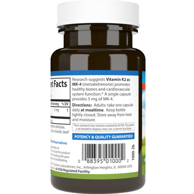 Витамин K2 / Vitamin K2, Carlson Labs, 5 мг, 60 капсул