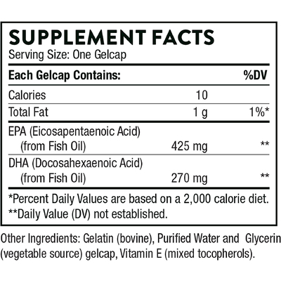 Омега-3 / Super EPA, EPA & DHA, Thorne Research, 90 капсул