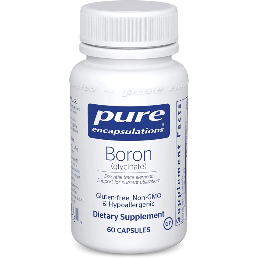 Бор / Boron (glycinate), Pure Encapsulations, 2 мг, 60 капсул