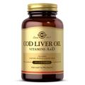 Олія печінки тріски, вітаміни A та D / Cod Liver Oil Vitamin A & D, Solgar, 375 мкг + 3.4 мкг, 100 гелевих капсул