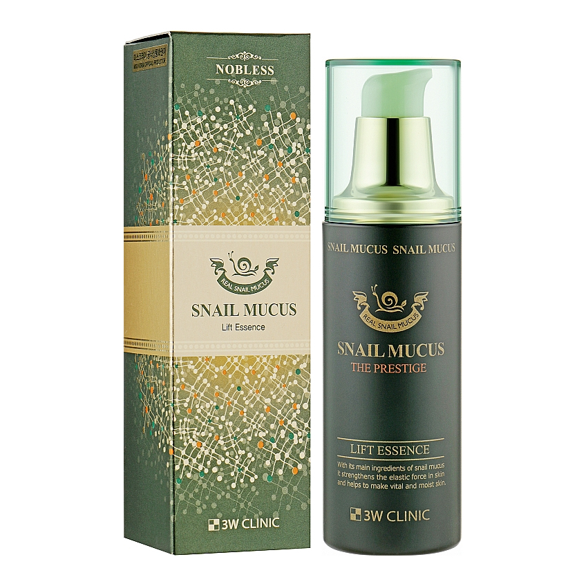 Подтягивающая эссенция для лица с муцином улитка 3W Clinic Snail Mucus lift Essence