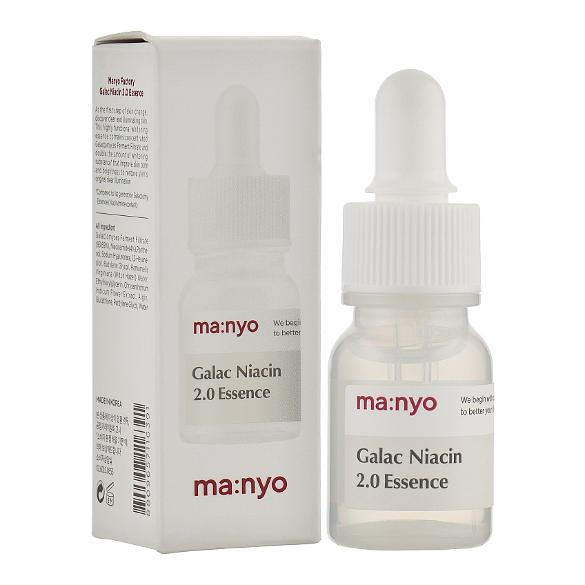 Эссенция усиленная с галактомисисом и ниацинамидом Manyo Galac Niacin 2.0 Essenc