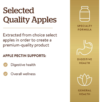 Яблочный пектин / Apple Pectin Powder, Solgar, 1000 мг, 113.4 г