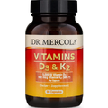 Вітаміни D3 та K2 (МК-7) / Vitamins D3 & K2, Dr. Mercola, 180 мкг, 90 капсул