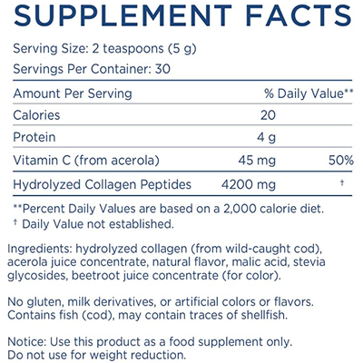 Морской коллаген со вкусом клубники / Marine Collagen, Nordic Naturals, 150 г