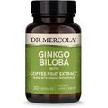 Гінкго білоба + екстракт фруктів кави / Organic Ginkgo Biloba with Coffee Fruit Extract, Dr. Mercola, 120 мг, 30 капсул