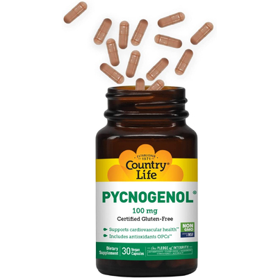 Пікногенол / Pycnogenol, Country Life, 100 мг, 30 шт