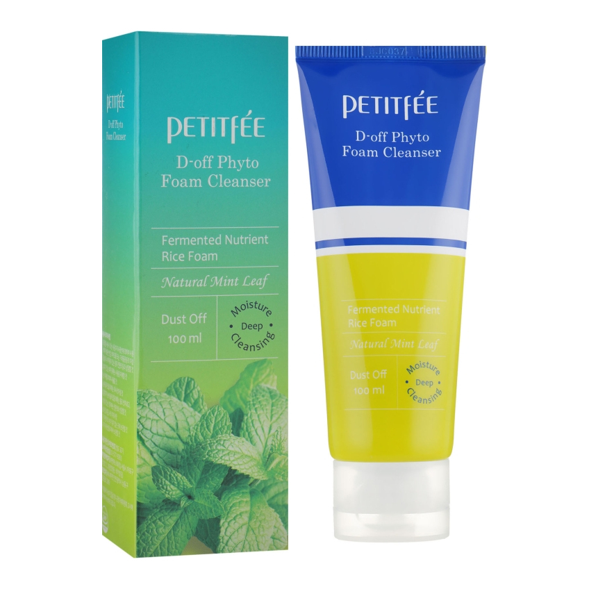 Фито-пенка для глубокого очищения Petitfee D-off Phyto Foam Cleanser