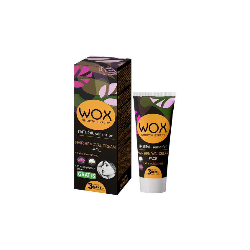 Крем для депіляції обличчя «Чутливий» WOX Smooth Expert Hair Removal Cream Face