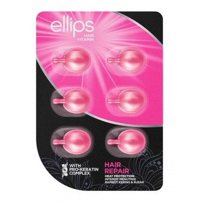 Витамины для волос «Восстановление волос» с про-кератиновым комплексом Ellips Hair Vitamin Hair Repair With Pro-Keratin Complex