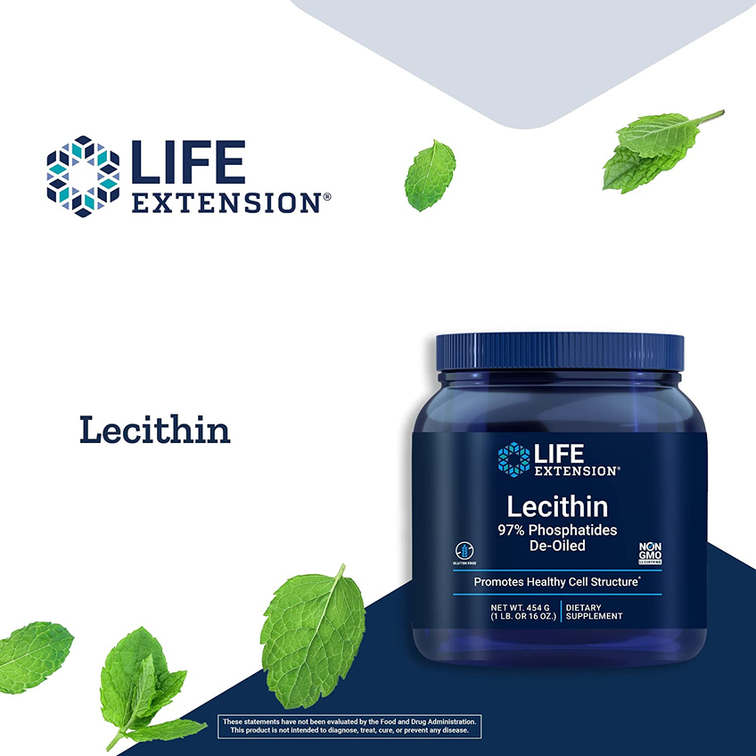 Лецитин соєвий / Lecithin, Life Extension, 454 г