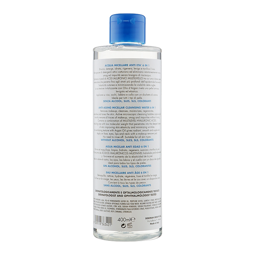 Мицеллярная вода Deborah Dermolab Anti-Aging Water 6 In 1