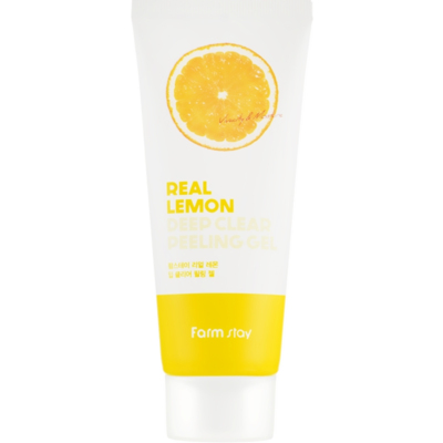 Глубоко очищающий пилинг-гель для лица FarmStay Real Lemon Deep Clear Peeling Gel