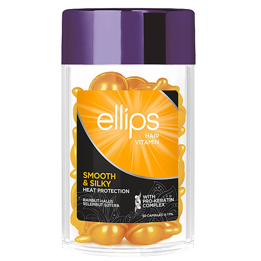 Витамины для волос «Безупречный шелк» с про-кератиновым комплексом Ellips Hair Vitamin Smooth & Silky With Pro-Keratin Complex
