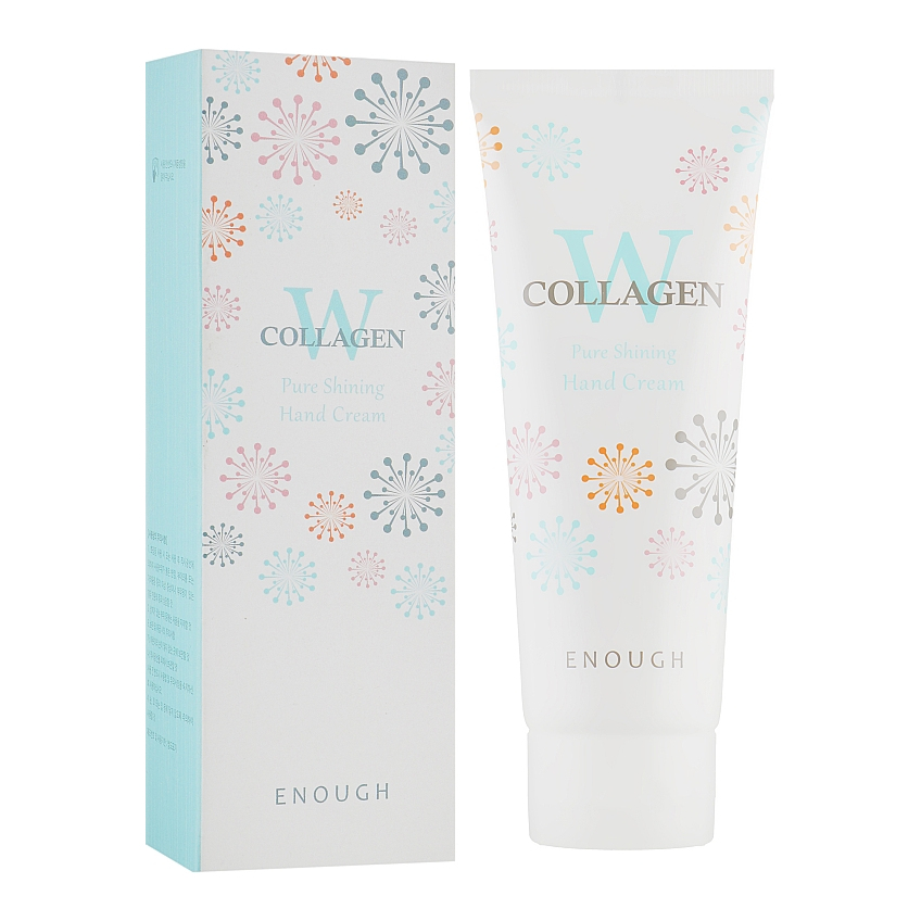 Крем с коллагеном против старения кожи рук Enough W Collagen Pure Shining Hand Cream