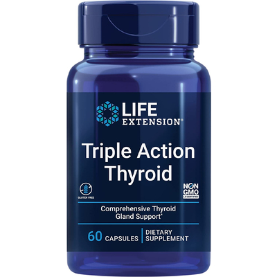 Комплекс для здоровья щитовидной железы тройного действия / Triple Action Thyroid, Life Extension, 60 капсул