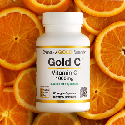 Gold C / Вітамін C класу USP, California Gold Nutrition, 1000 мг, 60 вегетаріанських капсул