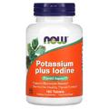 Калій плюс йод / Potassium plus Iodine, Now Foods, 225 мкг, 180 таблеток