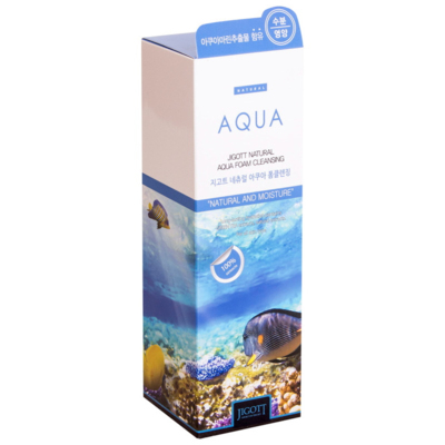 Очищающая увлажняющая пенка Jigott Natural Aqua Foam Cleansing