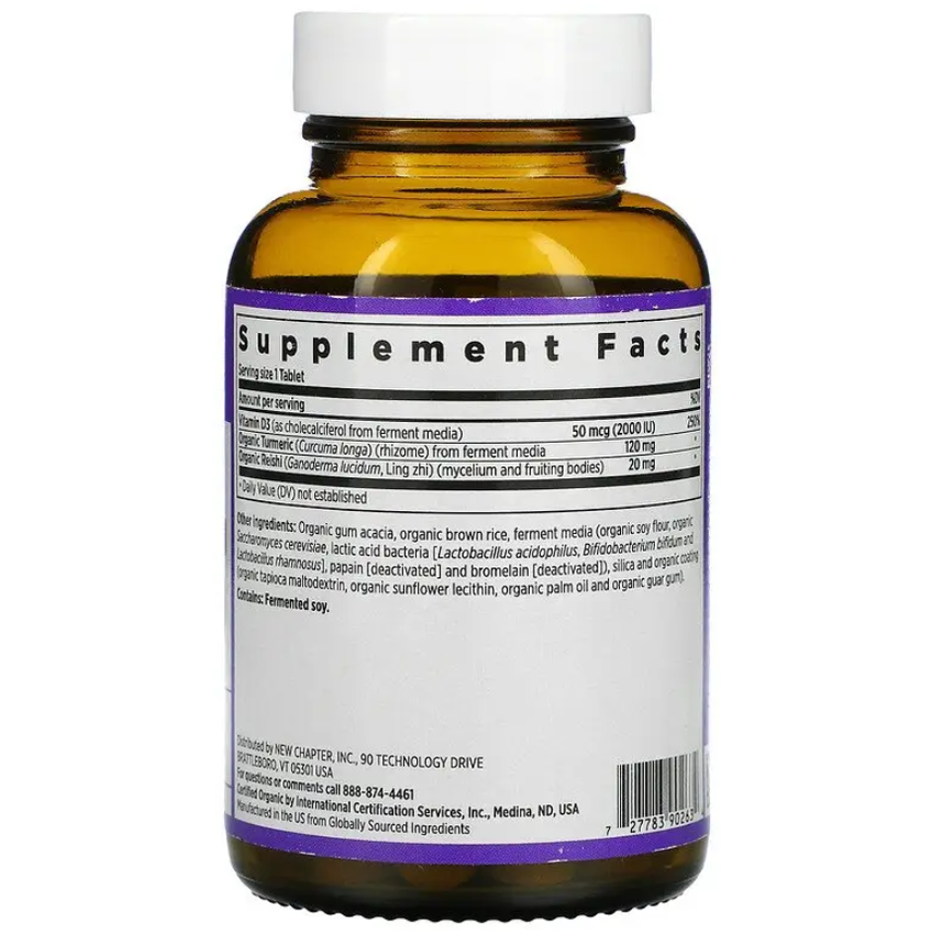Ферментированный витамин D3 / Fermented Vitamin D3, New Chapter, 50 мкг, 30 таблеток