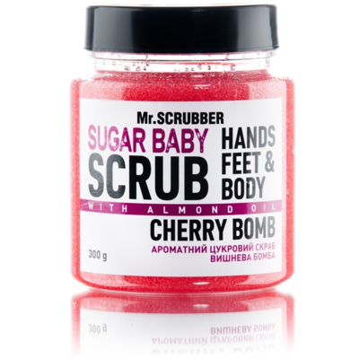 Сахарный скраб для тела вишневый Mr.Scrubber Cherry Bomb Sugar Baby Scrub