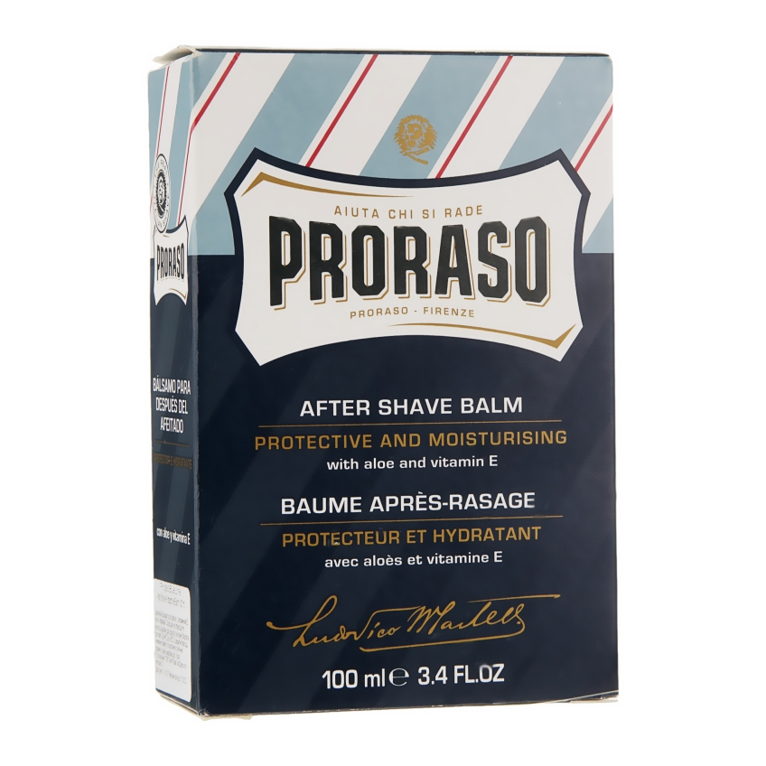 Бальзам с алоэ и витамином Е после бритья Proraso Blue Line After Shave Balm