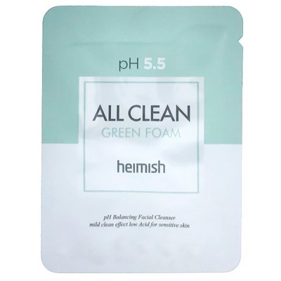 Очищающая пенка для лица Heimish All Clean Green Foam pH 5.5