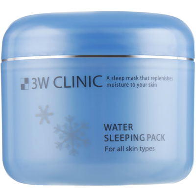 Увлажняющая ночная маска для сухой кожи лица 3W Clinic Water Sleeping Pack