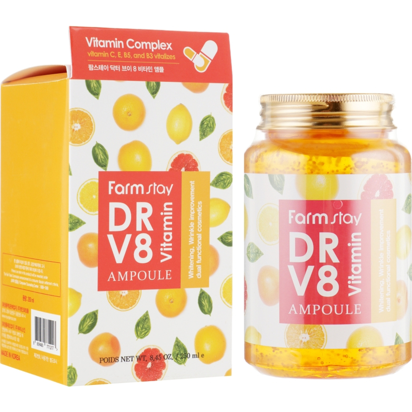 Витаминная сыворотка для лица FarmStay DR-V8 Vitamin Ampoule