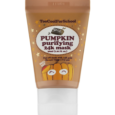Маска для обличчя з колоїдним золотом Too Cool For School Pumpkin Purifying 24k Mask