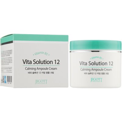Успокаивающий крем для лица с витамином В5 Jigott Vita Solution 12 Calming Ampoule Cream