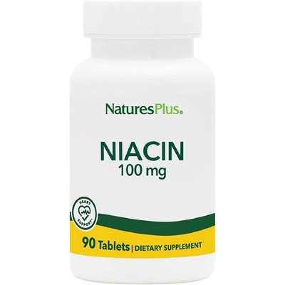 Ниацин / Niacin, Nature's Plus, 100 мг, 90 таблеток