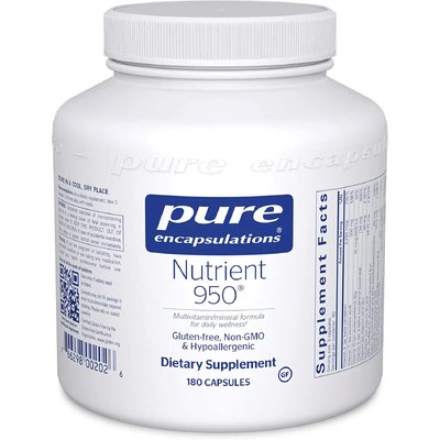 Мультивитамины и минералы / Nutrient 950, Pure Encapsulations, 180 капсул