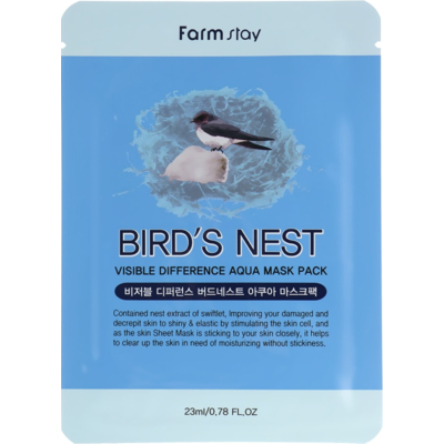 Тканевая маска с экстрактом ласточкиного гнезда Farmstay Visible Difference Mask Sheet
