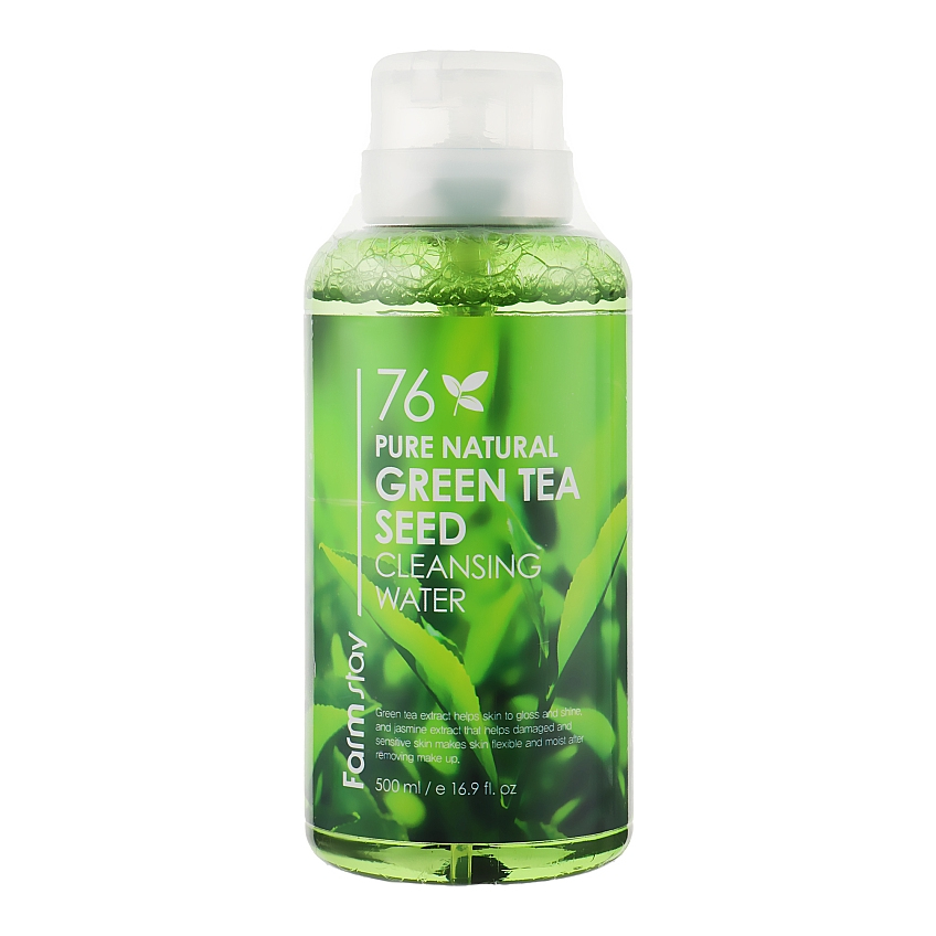 Очищающая вода с экстрактом зеленого чая FarmStay Green Tea Seed Pure Cleansing Water Natural
