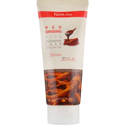 Пенка с экстрактом красного женьшеня Farmstay Red Ginseng Pure Cleansing Foam