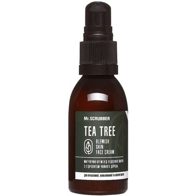 Крем для лица с гидролатом чайного дерева Mr.Scrubber Tea Tree Blemish Skin Face Cream