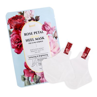 Смягчающая маска для пяток Koelf Rose Petal Satin Heel Mask